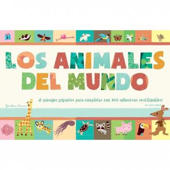 Los animales del mundo: ¡8 paisajes gigantes para completar con 400 adhesivos reutilitzables!