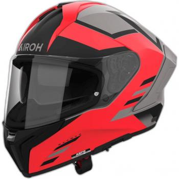 Casco Integral Airoh Matryx Thron Naranja Mate - Características: diseño aerodinámico, carcasa de fibra de carbono, sistema de ventilación avanzado, interior desmontable y lavable, cierre micrométrico,