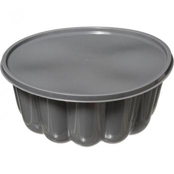 Molde para Charlotte de Silicona Gris con Tapa - 21 cm