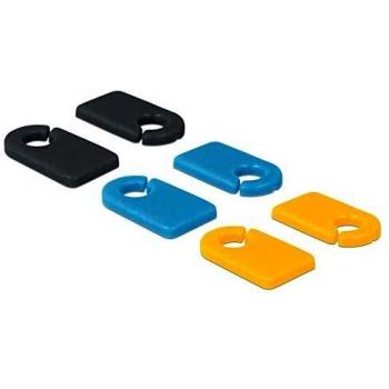 Organizador de cables DeLOCK 18293 con marcadores y grapas - Pack de 6 piezas