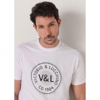 Camiseta de manga corta con logo Puff de Victorio & Lucchino