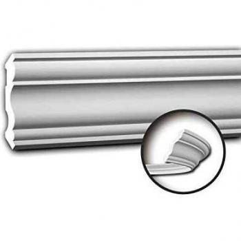 Cornisa PROFHOME DECOR 150293F, perfil de estuco, moldura flexible, decorativa estilo Neoclasicismo, color blanco, longitud 2 m