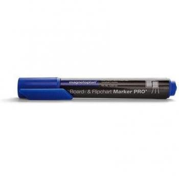 Rotulador Pro+ para Paneles y Flip-Charts Magnetoplan, Grosor de Trazo 1,5 - 3 mm, Color Azul, Paquete de 24 unidades