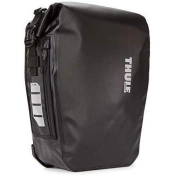 Thule Escudo Pannier 17L-Negro Bolsas para Bicicleta, Unisex Adulto, M
