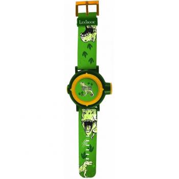 LEXIBOOK - Reloj de proyección digital de dinosaurios con 20 imágenes para proyectar