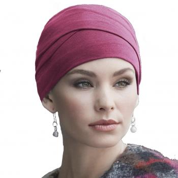 Gorro Zoya color rojo para mujeres con alopecia