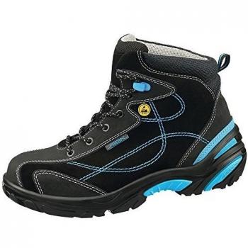 Abeba Uni6 Botas ESD Calzado de seguridad piel, talla 48, color negro y azul