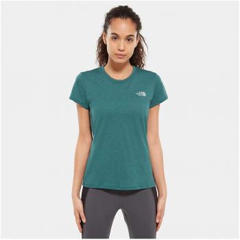 The North Face W Reaxion C Camisetas, Mujer, Botanical Garden Green Heather, XS