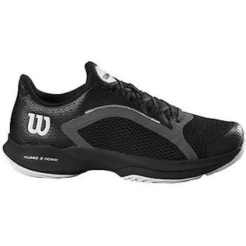 Zapatillas de Pádel Wilson Hurakn 2.0 Negro Wrs330500, características: diseño en color negro con detalles en blanco y ébano, modelo para hombre, talla 40 2/3 EU