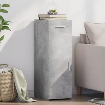 Armario de hormigón gris 30x42,5x93 cm madera multicapa
