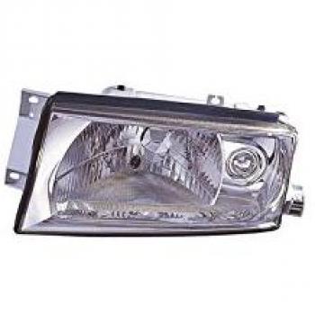 Faro principal delantero izquierdo DEPO 665-1106L-LDBEM / ABAKUS 665-1106L-LDBEM, incluye lente de cristal transparente, carcasa negra, bombilla H7, homologación ECE