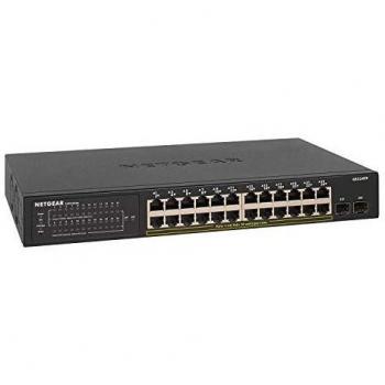 NETGEAR GS324TP 24 Port PoE+ + 2 x 1G SFP Ethernet Smart Managed Pro Network Switch, Hub, Internet Splitter, Desktop/Rackmount, VLAN, IGMP,QoS
