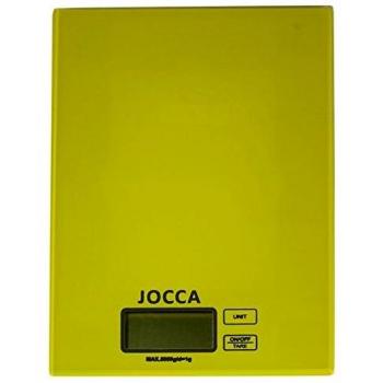 Jocca 7154V Báscula de Cocina, Color Verde, Cristal