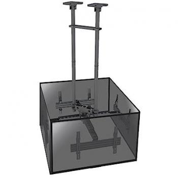 Soporte de Techo Kimex para 4 Pantallas de TV de 50-75 Ajustable 86-325 cm VESA 600x400 Máx. 45Kg