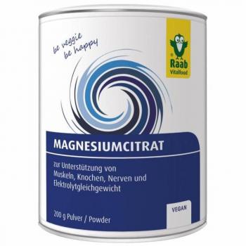 Raab Vitalfood Citrato de Magnesio en Polvo 200g