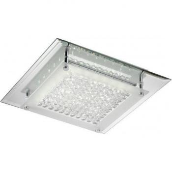 Plafón LED Antilia Decorativo Empotrado 28cm, Vidrio y Metal, Temperatura de Color 4000K
