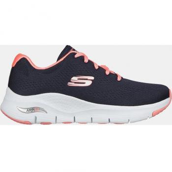 Skechers Women's Arch Fit Big Appeal Navy Low Top Running Sneakers with Lace-Up Closure