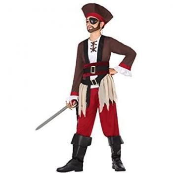 Disfraz Infantil de Pirata Granate para Niño (10-12 Años) - 4 Piezas