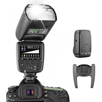 Neewer Flash Speedlite con 2.4G Sistema Inalámbrico&15 Canales Transmisor Compatible con DSLR Canon Nikon Sony Panasonic Olympus Fujifilm Pentax y Otras cámaras DSLR con Zapata Estándar