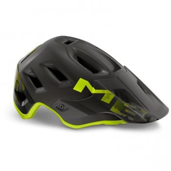 Casco Met Roam MIPS Negro/Verde Lima Mate - Casco de MTB con tecnología MIPS, diseño aerodinámico, ventilación optimizada, ajuste personalizado y protección avanzada
