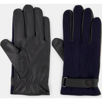 Guantes Emidio Tucci para hombre, combinados en tejido y piel, con forro Thinsulate