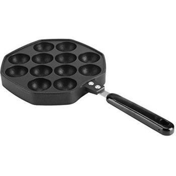 Yosoo 12 Cavidades Aluminio Antiadherente Takoyaki Grill Pan Placa Bola de Pulpo/Pancake Maker Molde para Hornear