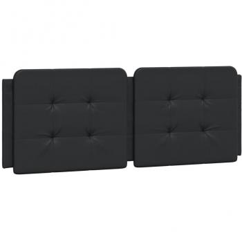 Black Faux Leather Headboard Cushion 53.9 (137 cm)