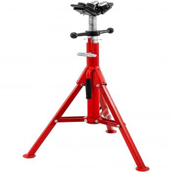 Vevor Adjustable Foldable Pipe Jack Stand with 4-Ball Transfer Head, 4500LB Capacity, Height Range 28IN to 51.5IN
