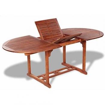 Solid Acacia Wood Garden Table 200x100x75 cm