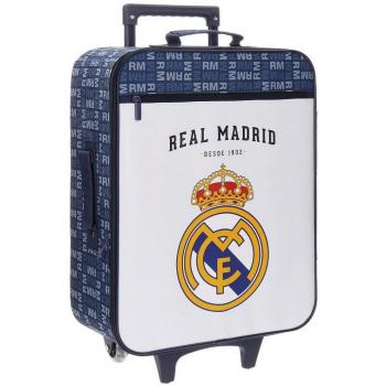 Real Madrid Basic Equipaje Infantil, 52 cm, 26 Litros, Multicolor
