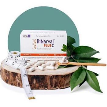 BiNarval PLUS Z® 60 Cápsulas - Nutracéutico eficaz como apoyo para quien está controlando su dieta - Narval Pharma