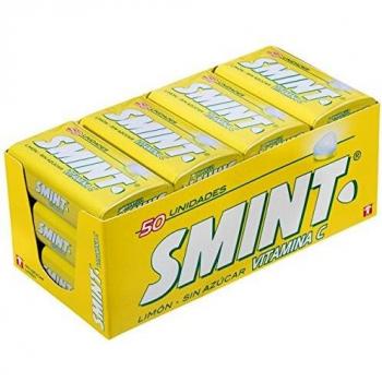 Smint Tin Limón, Caramelo Comprimido Sin Azúcar - 12 unidades de 35 gr.