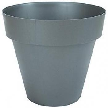 Maceta Redonda Clásica Tes 32 cm Antracita - Capacidad 14L