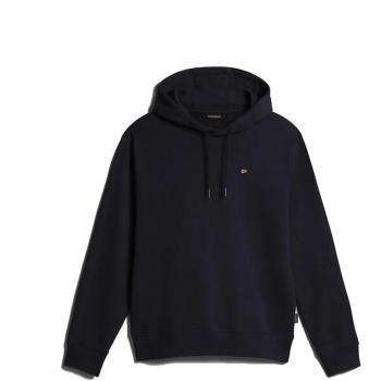 Napapijri Men's Balis Hooded Cotton Sweater - Blue Marine, Size M