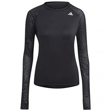Camiseta de Manga Larga para Mujeres Adidas Adizero - Negro, Modelo HM4327, Talla S