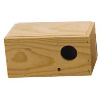 Yagu Wooden Nest for Parakeets - Safe and Cozy Habitat for Breeding and Resting (20x10.5x10 cm)
