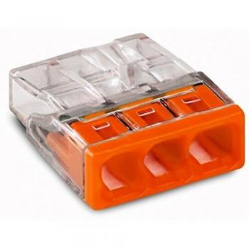 WAGO 2273-203 3-Way Compact Push Wire Connector - Pack of 100