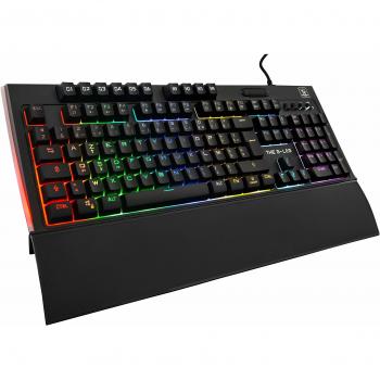 Teclado Gaming Retroiluminado The G-Lab Keyz Tellurium, USB QWERTY Inglés/Español, Negro