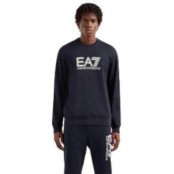 EA7 Emporio Armani Men's Blue Sweatshirt Size M - Casual and Sporty Design