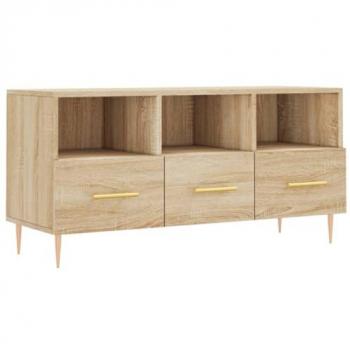 Soporte para TV de Madera Multicapa Sonoma Oak 102x36x50 cm
