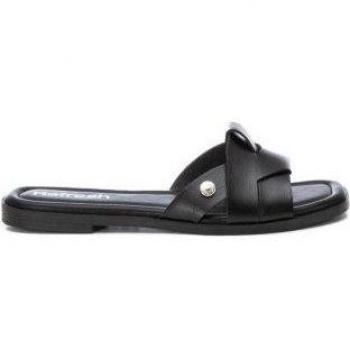 Sandalias planas Refresh 171551-NEGRO para mujer