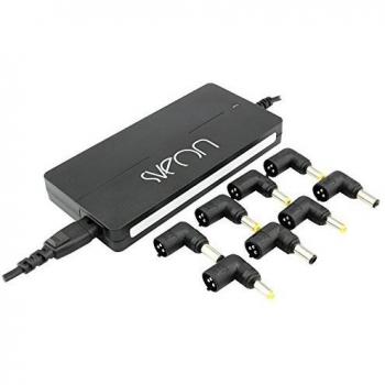 Sveon SAC160 - Cargador universal de portátil de 90w con ajuste automático de voltaje, color negro
