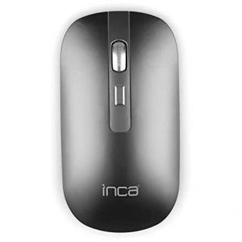 Ratón Óptico Inalámbrico Bluetooth Inca IWM-531RG, Recargable, Silencioso, 1600 DPI