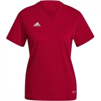 Adidas Entrada 22 Women's Performance T-Shirt - Power Red