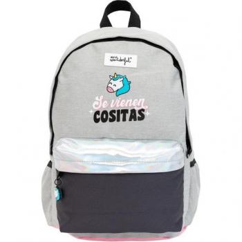 Mochila Textil Unicornio Mr Wonderful 44x13x31 Cms