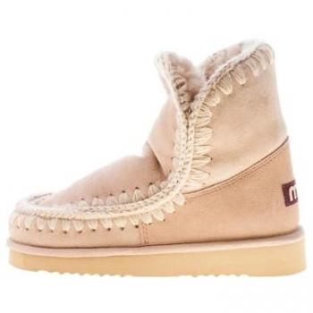 Mou Eskimo 24 Shearling Winter Boots for Women - Camel Brown, Size 36