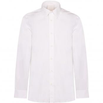 Givenchy Men's Cotton Shirt, White, Size 41 (BM60ZY14M6 Color 100), White Poplin Shirt 4G Motif, Size XL