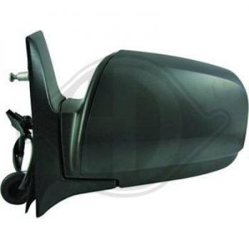 Espejo retrovisor DIEDERICHS 1891324 con diseño de alta calidad, ajuste manual, cristal convexo para mayor visibilidad, acabado en negro y fácil instalación