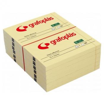 PACK3 BLOC 100 NOTAS ADHESIVAS 40X50MM AMARILLAS