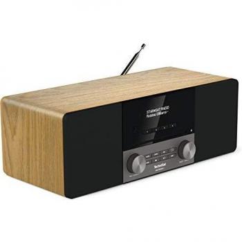 Radio Digital Estéreo Compacta TechniSat DIGITRADIO 3 - DAB+, FM, CD, Bluetooth, Madera de Roble, 20W RMS